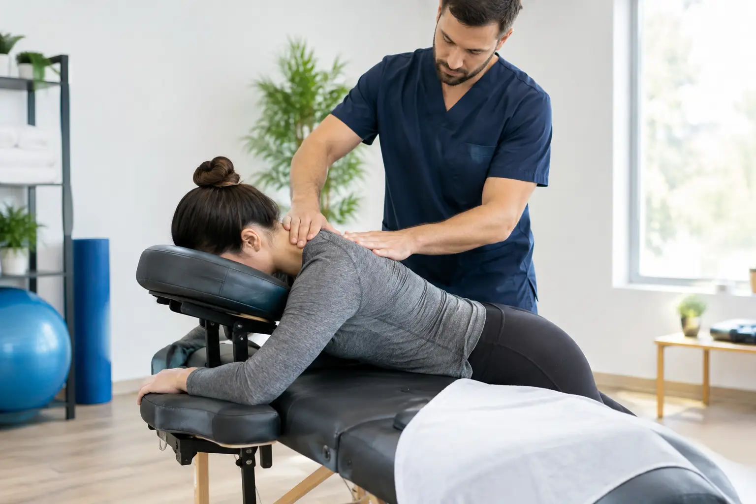 How Massage Supports Better Desk Posture